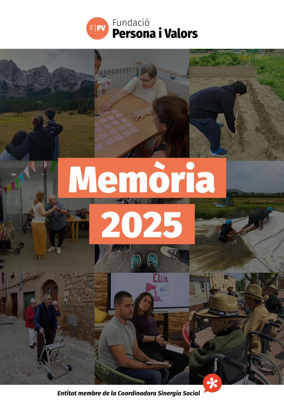 Memòria 2025 - Fundació Persona i Valors - Portada